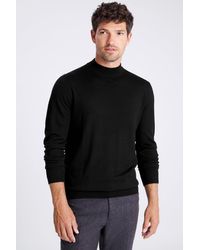 Moss - Merino Mock-Neck Jumper - Lyst