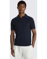 Moss - Bouclé Skipper Polo Shirt - Lyst