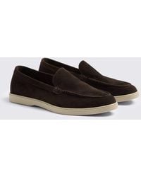 Moss - Lewisham Relaxed Suede Loafers - Lyst