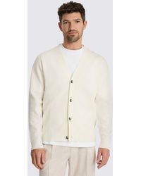 Moss - Off- Four Button Cardigan - Lyst
