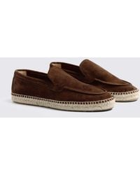 Moss - Spanish Suede Chocolate Espadrilles - Lyst