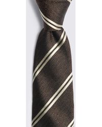 Moss - Dark & Silk Stripe Tie - Lyst