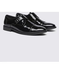 Moss - Patent Monk Shoes - Lyst
