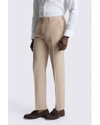 Moss - Performance Tailored Fit Neutral Stripe Trouser - Lyst