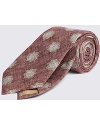 Tessitura bottinelli - Italian Dusty Silk Geometric Tie - Lyst