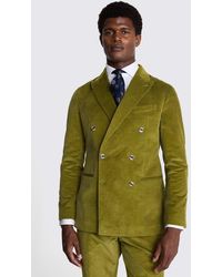 Moss - Tailored Fit Lime Corduroy Suit Jacket - Lyst