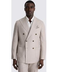 E thomas - Italian Tailored Fit Neutral Suit Jacket - Lyst