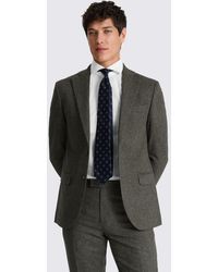 Moss - Tailored Fit Herringbone Suit Jacket - Lyst