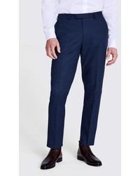 Moss - Tailored Fit Flannel Trousers - Lyst