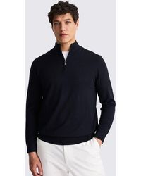 Moss - Merino Zip-Neck Jumper - Lyst