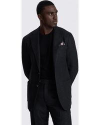 E thomas - Italian Tailored Fit Twill Suit Jacket - Lyst