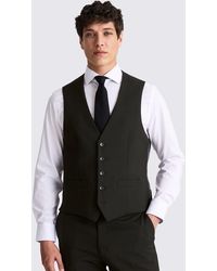 Moss - Regular Fit Stretch Waistcoat - Lyst
