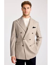E thomas - Italian Tailored Fit Oatmeal Jacket - Lyst