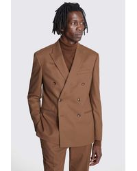 Moss - Slim Fit Copper Flannel Suit Jacket - Lyst