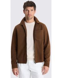 Moss - Chestnut Nubuck-Leather Jacket - Lyst