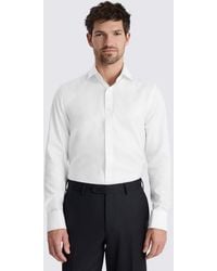 Moss - Tailored Fit Cotton Twill Shirt - Lyst