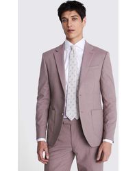Moss - Slim Fit Dusty Flannel Suit Jacket - Lyst