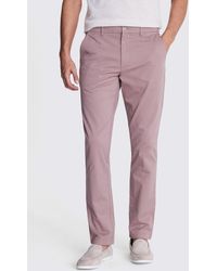 Moss - Tailored Fit Dusty Stretch Chinos - Lyst
