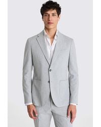 Moss - Slim Fit Light Marl Seersucker Suit Jacket - Lyst