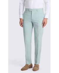 Moss - Slim Fit Aqua Marl Trouser - Lyst