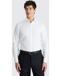 Moss - Slim Fit Dobby Cotton Shirt - Lyst