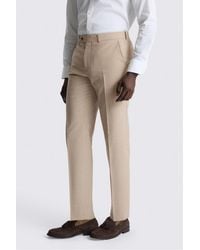 Moss - Performance Tailored Fit Neutral Stripe Trouser - Lyst