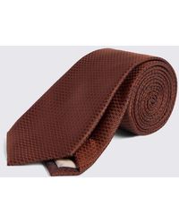 Moss - Rust Textured Tie - Lyst