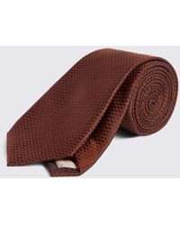Moss - Rust Textured Tie - Lyst