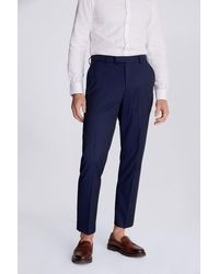 Moss - Regular Fit Ink Stretch Trousers - Lyst