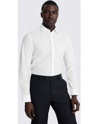 Moss - Slim Fit Cotton Poplin Non-Iron Shirt - Lyst