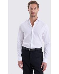 Moss - Slim Fit Puppytooth Shirt - Lyst