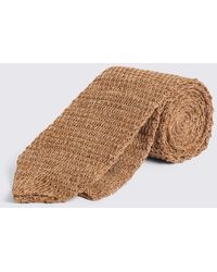 Moss - Linen Knitted Tie - Lyst