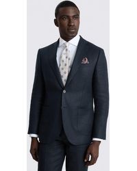 Moss - Slim Fit Twill Linen Suit Jacket - Lyst