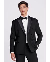 Moss - Slim Fit Double Breasted Tuxedo Suit Jacket - Lyst