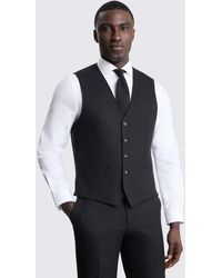 Moss - Tailored Fit Flannel Waistcoat - Lyst