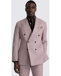 E thomas - Italian Tailored Fit Mauve Suit Jacket - Lyst