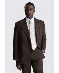 Moss - Tailored Fit Performance Stripe Suit Suit Jacket - Lyst