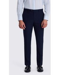Moss - Slim Fit Stripe Trouser - Lyst