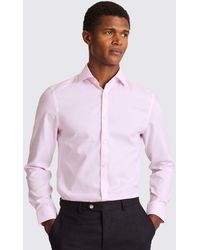 Moss - Slim Fit Royal Oxford Non-Iron Cotton Shirt - Lyst