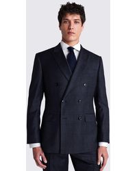 Moss - Tailored Fit Check Performance Suit Jacket - Lyst