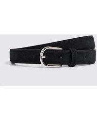 Moss - Italian Suede Belt - Lyst