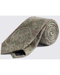 Tessitura bottinelli - Italian Sage Silk Paisley Tie - Lyst