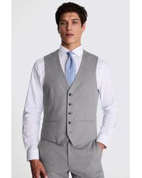 Moss - Slim Fit Stretch Waistcoat - Lyst