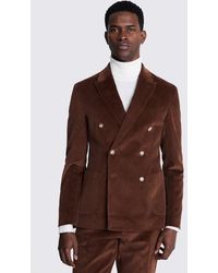 Moss - Slim Fit Copper Corduroy Suit Jacket - Lyst