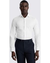Moss - Slim Fit Dobby Stretch Shirt - Lyst