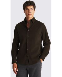 Moss - Button Down Chocolate Needle Cord Shirt - Lyst