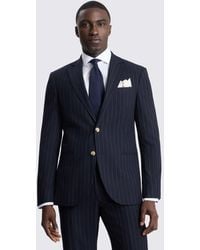 Moss - Tailored Fit Stripe Suit Suit Jacket - Lyst