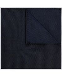 Silk semi plain - Silk Semi-Plain Pocket Square - Lyst