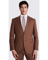Moss - Tailored Fit Performance Tobacco Suit Jacket - Lyst