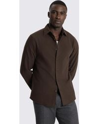 Moss - Italian Dark Moleskin Overshirt - Lyst